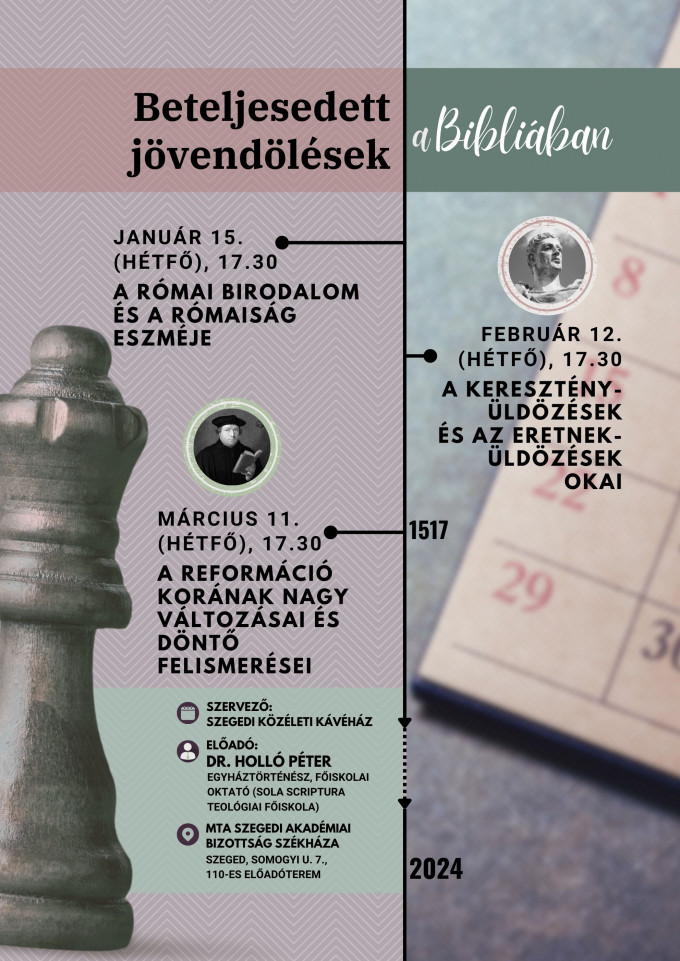 Beteljesedett jövendölések a Bibliában - Előadás-sorozat Szegeden