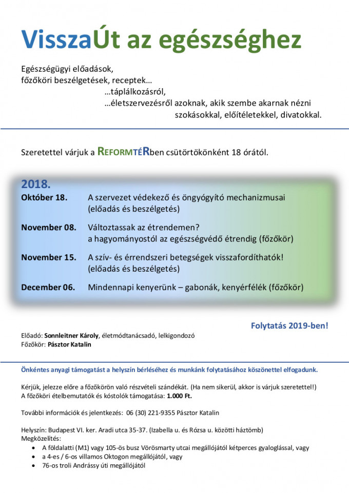 VisszaÚt az egészséghez