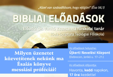 Milyen üzenetet
közvetítenek nekünk ma
Ésaiás könyve
messiási próféciái?