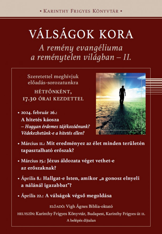 Előadás-sorozat a Karinthy Frigyes Könyvtárban