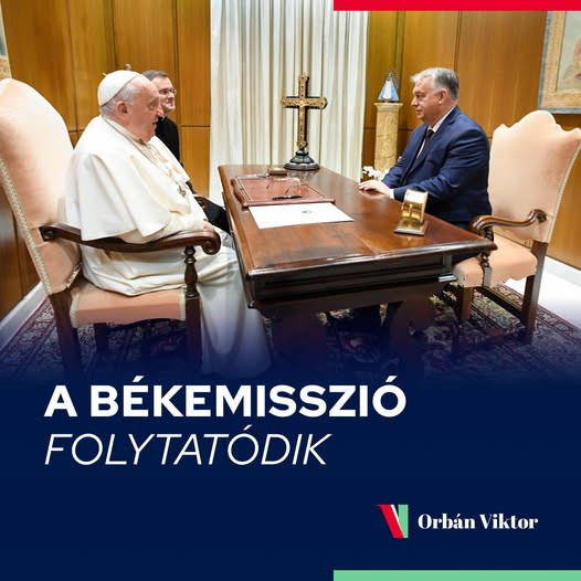 Orbán Viktor az ukrajnai békéről tárgyalt Ferenc pápával